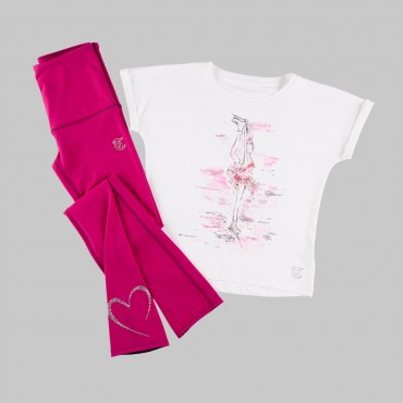 Thuono_new_handpainted_collection_high waist linx leggins _ color pink touring 